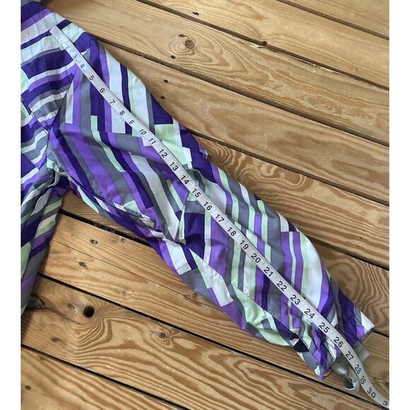 Volcom Nimbus Team Fit Hooded Ski Jacket Coat Size Medium Men’s Purple Full Zip - Picture 9 of 9